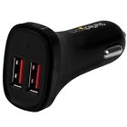 Usb2pcarbks  Startech Dual Port Usb Car Charger High Power 065030865524