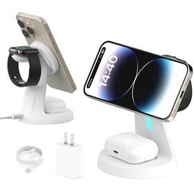 Utotrip 679070410905 Wireless Charger Compatible With Magsafe 3 In 1 Charging Station For Iphone17