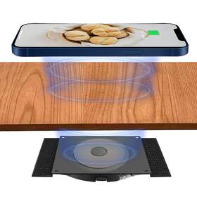 Uumao 781509956363 Invisible Wireless Charger Under Desk Furniture Charging Pad 10w H