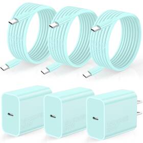 Vanovei 767791814246 3-pack 20w Usb C Charger Block With 6ft Type Cable For Fast Charging