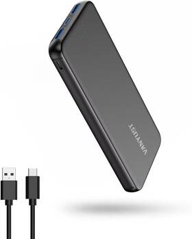 S2121 Vanyust Portable Charger 10000mah 5v/3a Power Bank Usb-c Black