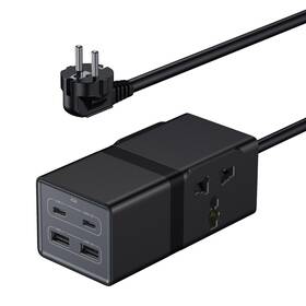 Vatfott 724891805642 European Travel Plug Adapter 65w Gan Fast Charger 6-in-1 Power Strip