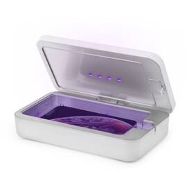 Vcutech 850007916350 Uv Sanitizer Box With Wireless Charger Phone Screen Disinfecting Brown