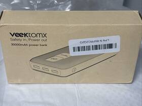 Vt301l Veektomx Portable Charger 30000mah Power Bank Fast Charging With Black New