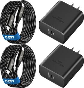 Vl-wa06-14 Velogk 45w Super Fast Charger Usb C 45 Watt Type-c Android Phone 6.6ft Black