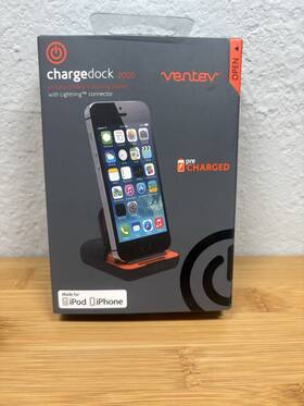 Ventev 729198331443 Chargedock 2000. Portable Battery Docking Station W Lightening Connector