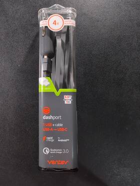 Rq1300 Ventev 729198348953 Dashport Car Charger A- C Cable For Android In Box