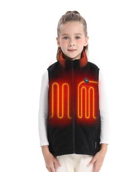 Venustas 977757200349 Kids Heated Fleece Vest With Battery Pack Included Warmer Youth Ele