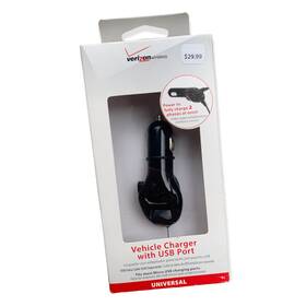 Verizon 097738576822 Vehicle Charger With Micro Usb Cable And Port Brand New