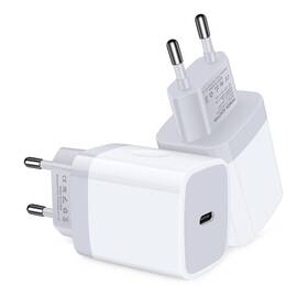 Vifigen 631112521253 Usb C Adapter European Plug 2-pack Fast 20w Europe White Gray