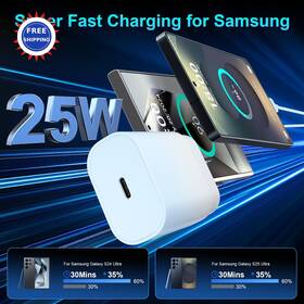 Sf187 Vilive Super Fast Charger Type C 25w Usb Wall For Samsung Galaxy S25 Ultra
