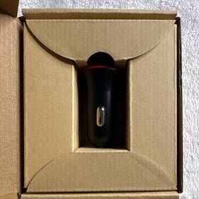 X000u5mmm5 Vinsic 2-port Car Charger Adapter 3a Usb-c And Usb-a Matte Black/red