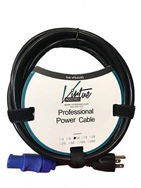 Epcon-010 Virtue Industries 10 Foot Professional Compatible Edison Male To Power Cable Ft