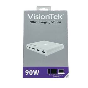 901285 Visiontek New - Usb-c 90w Charger With Usb 3.0 Qc