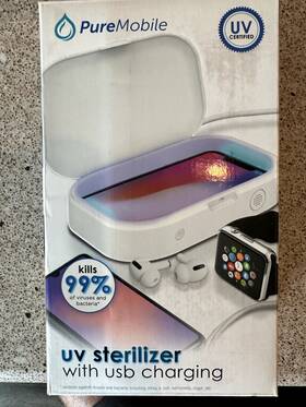 1500720 Vivitar Pure Mobile Uv Sterilizer With Usb Charging - New