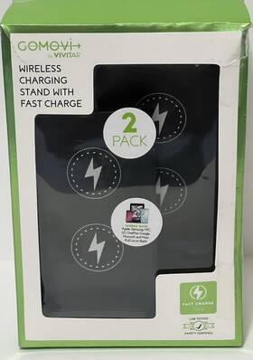 Vivitar 681066057223 2 Pack Gomovi By Wireless Charging Stand With Fast Charge No Manual