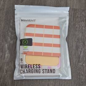 Cs-es23-st Vivitar Qi Wireless Charging Stand Compact Patterned Universal Usb Power Cable