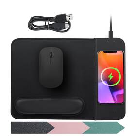 Vivi011-1 Viviya 15w Wireless Charging Mouse Pad With Detachable Wrist Support Fast Qi Phone