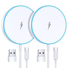 Voice-tank 059648399347 Magnetic Wireless Charger 15w 2 Pack Fast Mag Safe For Iphone 17 Pro
