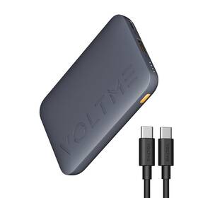 22.5w Voltme Hp10 Mini Portable Charger Usb C 10000mah Power Bank Black