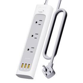 Vito-18 Voltme Power Strip Surge Protector With 3 Outlets And Usb Ports 6 Feet Fl