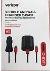 Vpcpdtypec-m Verizon Oem Car And Wall Home Fast Charger Combo Pack