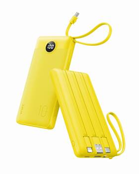 Vrurc 974359241282 Portable Charger With Builtin Cables 10000mah Led Display Usb C Power