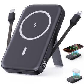 Vtiaek 716597224452 2025 Latest Portable Charger 16800mah Magnetic Wireless Power Bank With 2 Bu