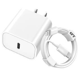 Ct-007 Wabklove Usb C Fast Charger - 20w Type Wall With 6ft To White