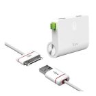 Iad730wht Wall Usb Charger White Combo Rockwall Iluv Dual Cable Sync Charge