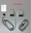 Wall Sync 8pin Cable Micro Plug Apple 2x Charger Usb Ac