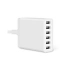 6152 Watt 50 Camp Travel Bank Device White Charger 6 Usb Power Adapter Battery Port