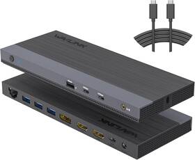Umd05mpro Wavlink Usb C Docking Station Dual Monitor Triple Display Type To