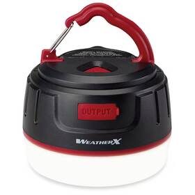 Weatherx 445041867848 Lantern With Power Bank 5 Light Modes Magnet Usb Port For Phone Charging Bla