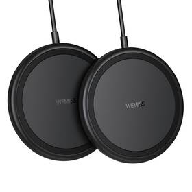 Lzt9010805bk Wemiss Wireless Charger Fast Charging Pad For Iphone 15 Pro Max 14 Plus 13 12 Xs Xr