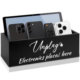 Cth4652 Whxe Mnhee Unplug Box Premium Cell Phone For Family Time Holds 18 Black