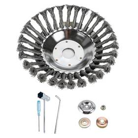 Windfire Tl 17 01 6 Inch Rotary Weed Wheel Brush Replacement Head Knotted Wire Grass Trim