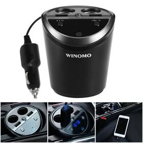 931750080kp78786 Winomo Multifunctional Car Dual Usb Charger Adapter Cup Shaped Camera