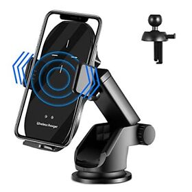Wireless Car Charger 10w Qi Fast Charging Auto Clamping Mount