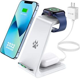 Wireless Charging Station 3 In 1 Fast Charger For Iphone 12/12 Pro