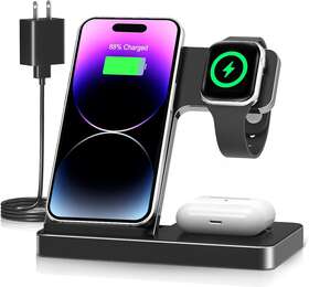 Wireless Charging Station 313103597538 3-in-1 Charger Stand For Iphone Watch Airpods - Fast Dock