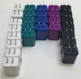 Wirelessgear 680988140877 Wireless Gear Dual Usb A Wall Charger Lot Assorted Colors 28 Total Chargers