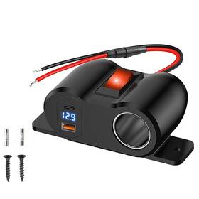Gsg2024-1c Wleto 12v Dual Usb Car Cigarette Lighter Socket Splitter Power Adapter Charger Outlet