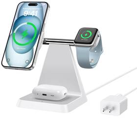 Cw390 Woruda 797430537687 Magnetic Wireless Charger For Iphone - 3-in-1 Fast Charging Station Compatibl