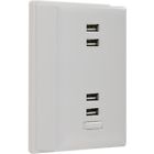 Wp4uwr Brand Plate Charger Wall Usb Ports 4 Rca -