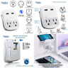 Wps-2b-p Safest Travel Adapter Kit Dual Usb For Iphone Chargers Cell