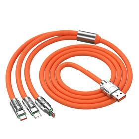 100w Wsjiabofux 792483297854 Orange Colour 3 In 1 Multi Usb Cable Charger Fast