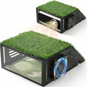 Wtfovov 792105592855 Golf Simulator Projector Cover - Floor Mounted Enclosure With Durable Full St