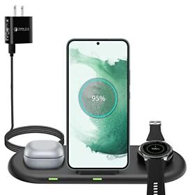 Wustentre 3 In 1 Charger For Samsung Galaxy Fits Watch And Buds
