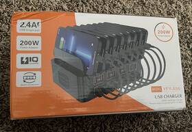 Yfy-a56 Wyness 16 Ports Wall Charger 200w 12 Usb Port 4 Usb-c Multi